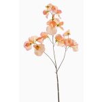 Decorative artificial sweet pea flower KANZI, peach, 75cm, Ø4–7cm
