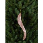 Acrylic ornament Angel wings FASITA, glitter, gold, 6"/15cm