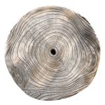 Paulownia tree disc JESSALYN, grey, Ø17"-18"/44-46cm