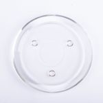Round glass candle holder VINCENTIA, clear, Ø5.5"/14cm