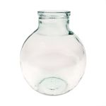 Ball glass flower vase BRENDEN, recycled, transparent, 12"/30 cm, Ø 10"/25 cm