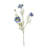 Dekozweig Schwarzkümmel JENNIE, blau, 70cm