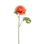 Kunstblume Ranunkel KRISTY, lachs-orange, 60cm, Ø10cm