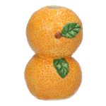 Single stem vase Oranges TILLAS made of ceramic, yellow-green-brown, 2.2"x2.2"x3.5"/5,6x5,6x9cm
