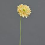 Artificial flower Gerbera CELINA, apricot, 18"/45cm, Ø 2.8"/7cm