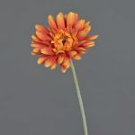 Artificial Gerbera VIRGINIA, orange, 22"/55cm, Ø 4.3"/11cm