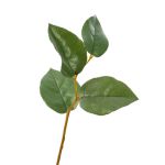 Artificial apple leaves branch DAVID, green, 16"/40cm