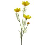 Kunstblume Schmuckkörbchen ZHINIAN, gelb, 60cm, Ø3-6cm
