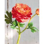 Künstliche Ranunkel KALEA, orange, 35cm, Ø9cm