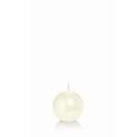 Ball candle MAEVA, ivory, Ø1.8"/4,5cm, 4h - Made in Germany