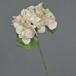 Plastic hydrangea CHIDORI, cream-pink, 12"/30cm, Ø 5"/13cm