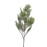 Artificial cypress branch FROWIN, green, 24"/60cm