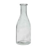 Small glass bottle ANYA, cylinder/round, clear, 7"/18cm, Ø2.6"/6,5cm
