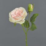Plastic rose CESCA, pink-yellow, 16"/40cm