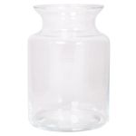 Lantern made of glass HANNA OCEAN, clear, 8"/20cm, Ø5.5"/14cm