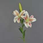 Kunstblume Tigerlilie NAVIA, pink-creme-weiß, 90cm, Ø18-20cm
