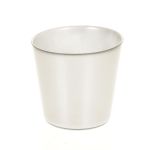 Glass planter ALENA, silver, 4.9"/12,5cm, Ø 5.2"/13,3cm