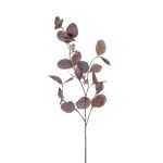Kunstzweig Eukalyptus MAXEN mit Früchten, violett-grau, 75cm