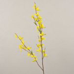 Forsythien Zweig künstlich SUKOTI mit Blüten, gelb, 75cm, Ø3-5cm