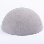 Flower foam half ball YERAY for artificial flowers, grey, 5.1"/13cm, Ø10"/25cm