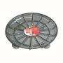 DUNIK round plastic flowerpot saucer, on castors, grey, 10 cm, Ø36 cm
