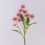 Decorative branch Globe thistle GESKENDA, pink-yellow, 24"/60cm