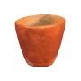 Plant pot KELVAR of terracotta, handmade, 2.4"/6cm, Ø2.4"/6cm