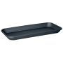 Rectangular flower box coaster URMINA made of plastic, anthracite, 19"x6"x1.2"/47x16x3cm