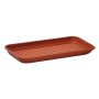 Rectangular flower box coaster URMINA made of plastic, terracotta, 30"x6"x1.2"/77x16x3cm
