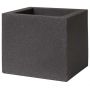 TALVEN plant pot, plastic, black, 50x50x50cm