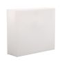 ERVOK plastic plant pot, LEDs, white, 80 x 25 x 70 cm