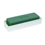 OASIS® Rectangular wet florist sponge for flower arrangements, in plastic bowl, green-cream, 9"x2.8"x2.2"/22x7x5,5cm