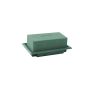 OASIS® Rectangular wet florist sponge for arrangements, in paper compound tray, green, 5.1"x3.5"x2"/13x9x5cm