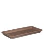 Rectangular planter saucer DULAN of terracotta, brown, 17"x1.5"/42.5x3.8cm
