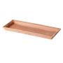 NUVENS rectangular terracotta planter tray, patinated, 31x17x3cm