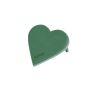 OASIS® Wet florist sponge Heart, wedding decoration, ECObase rigid foam bottom, wooden sticks, green, 8"x7"x1.8"/20x19x4,5cm