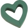 OASIS® Wet florist sponge Open heart, wedding decoration, Foam Frames rigid foam bottom, green, 10"x9"x2.4"/25x24x6cm