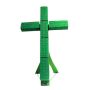 OASIS® Wet florist sponge in cross shape, funeral floristry, Bioline wooden base, wooden stand, green, 33"x20"x2.2"/85x50x5,5cm