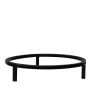 KAHONO metal plant stand with legs, black, 7cm, Ø35cm