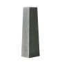 Decorative plant column MIRYON made of fiberstone, grey, 12"x12"x4ft/30x30x115cm