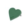 OASIS® Wet florist sponge Heart, wedding decoration, ECObase rigid foam bottom, wooden sticks, green, 12"x11"x1.8"/30x29x4,5cm