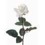 Artificial rose AMELIE, white, 28"/70cm, Ø 3.1"/8cm
