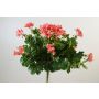 Textile flower Geranium MIA on spike, pink, 16"/40cm, Ø 2"-3.1"/5-8cm