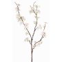 Decorative apple blossom branch LOUISA, flowering, cream-white, 33"/85cm