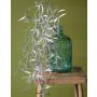 Artificial weeping willow branch DIMMI, hanging, glitter, silver, 100cm