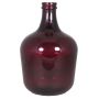 Glass carboy ILINCA, red-transparent, 16.5"/42 cm, Ø 11"/28 cm, 12L