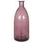 Glass bottle CASIMIRO, pink-transparent, 24"/61 cm, Ø 10"/25 cm