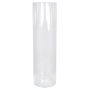 Floor vase cylinder SANYA OCEAN of glass, transparent, 28"/70 cm, Ø 7.7"/19,5 cm