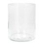 Cylinder candle vase SANYA OCEAN, glass, transparent, 6"/15 cm, Ø 4.5"/11,5 cm
