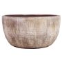 Ceramic bowl KAMUNI, vertical stripes, grey-green, 5.5"/14 cm, Ø 11"/27 cm